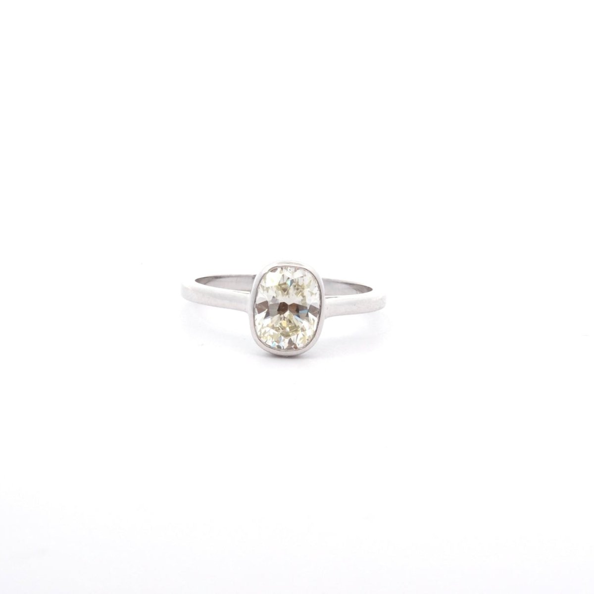 Bague Solitaire en platine et diamant - Castafiore