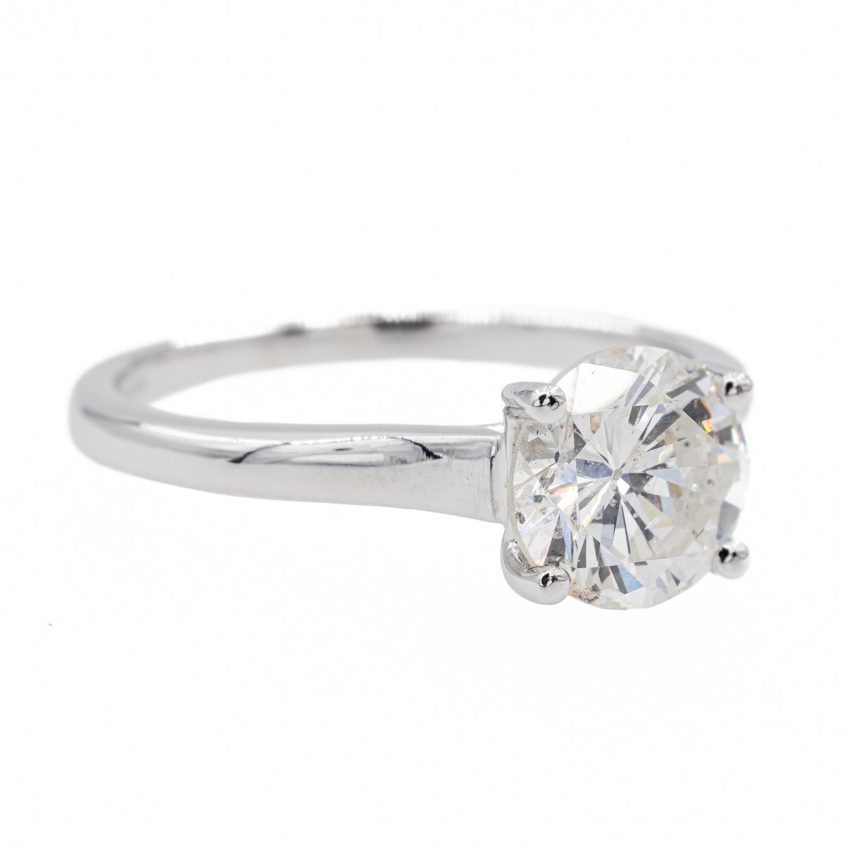 Bague Solitaire en platine et diamant - Castafiore