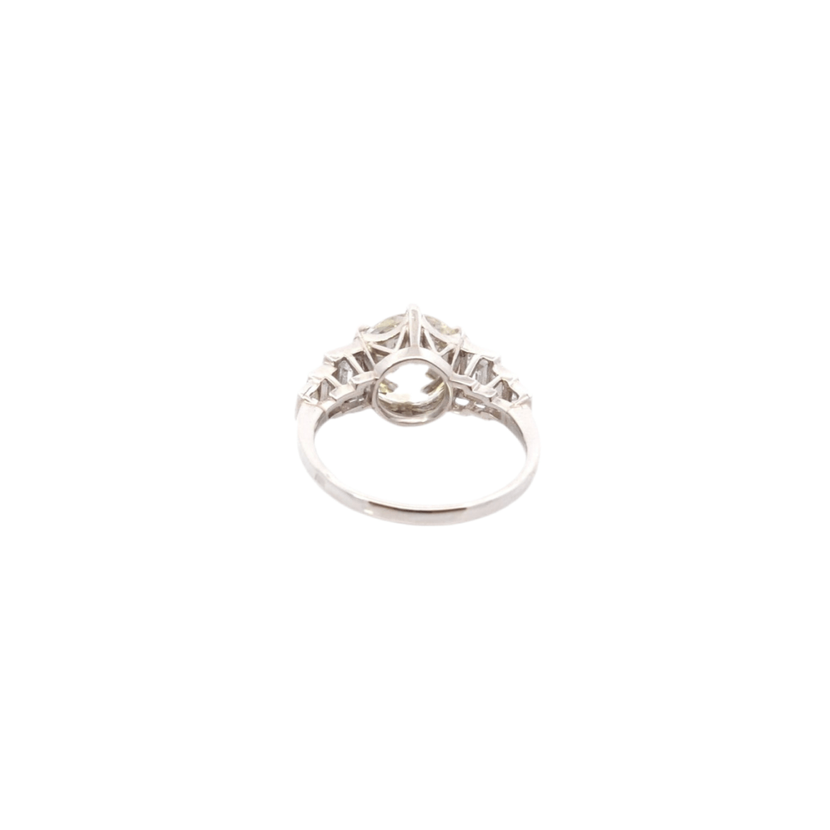 Bague Solitaire en platine et diamant - Castafiore