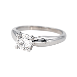 Bague Solitaire en platine et diamant - Castafiore