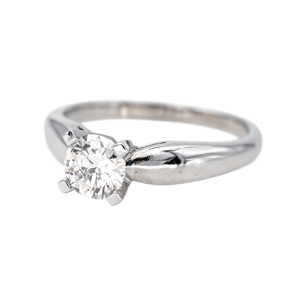 Bague Solitaire en platine et diamant - Castafiore