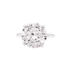 Bague Solitaire en platine et diamant - Castafiore