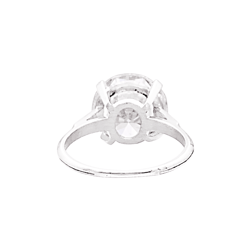 Bague Solitaire en platine et diamant - Castafiore