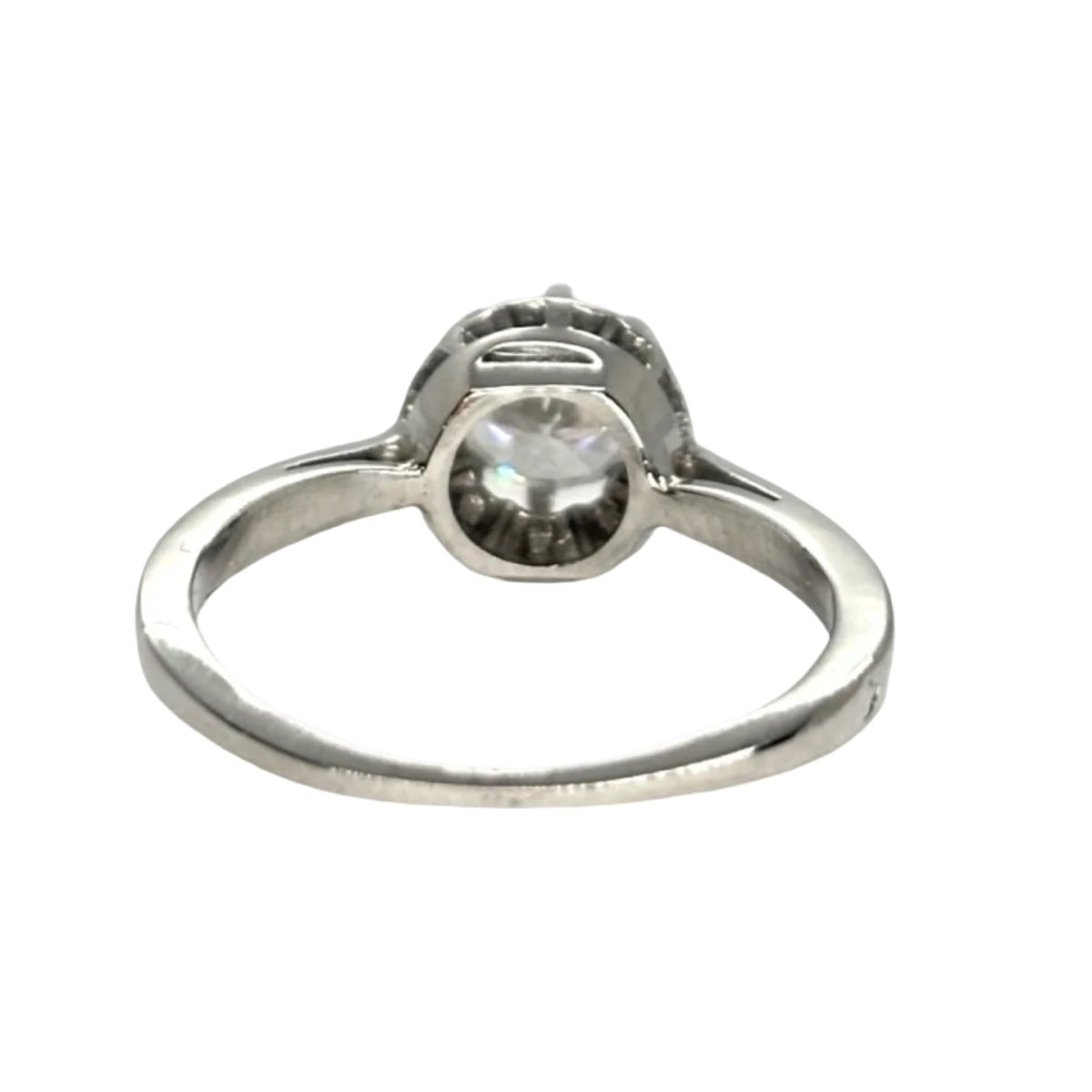 Bague Solitaire en platine et diamant - Castafiore