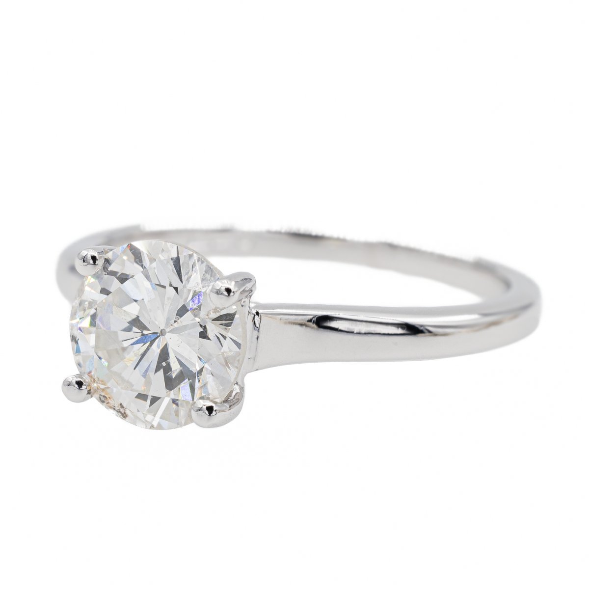 Bague Solitaire en platine et diamant - Castafiore