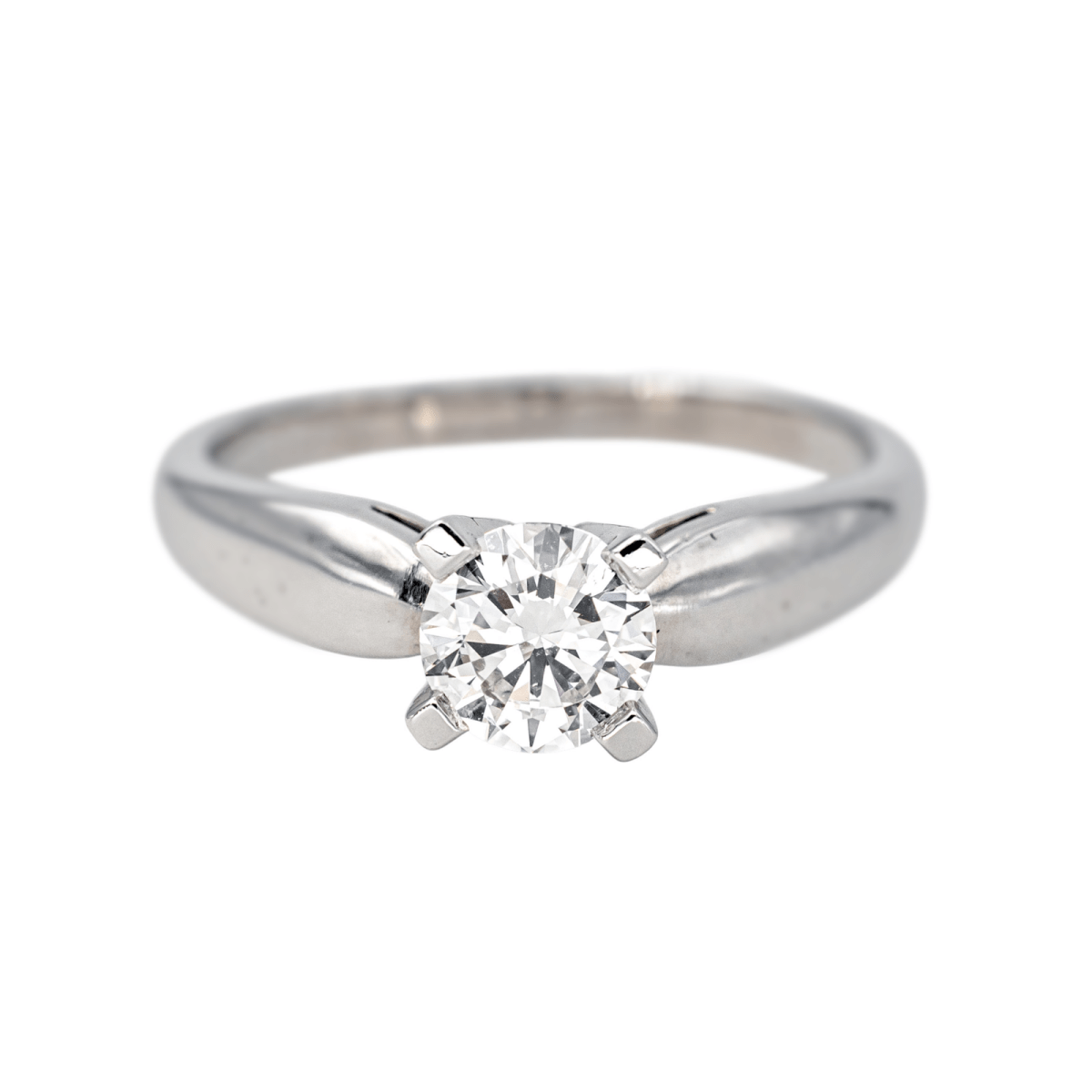 Bague Solitaire en platine et diamant - Castafiore