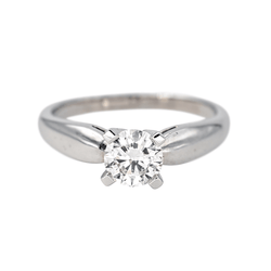 Bague Solitaire en platine et diamant - Castafiore