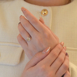 Bague Solitaire en platine et diamant - Castafiore