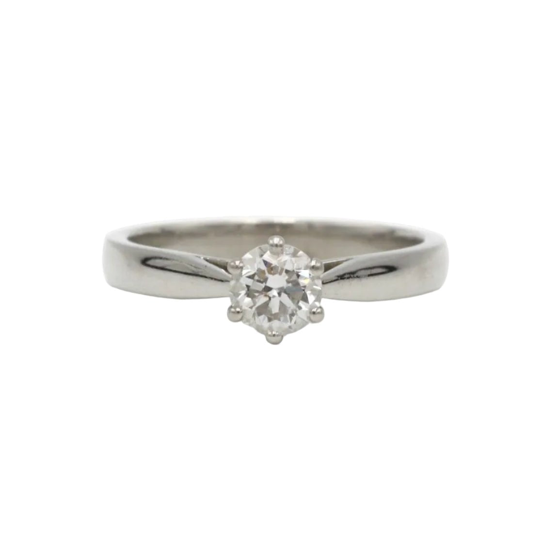 Bague Solitaire en platine et diamant - Castafiore