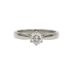 Bague Solitaire en platine et diamant - Castafiore