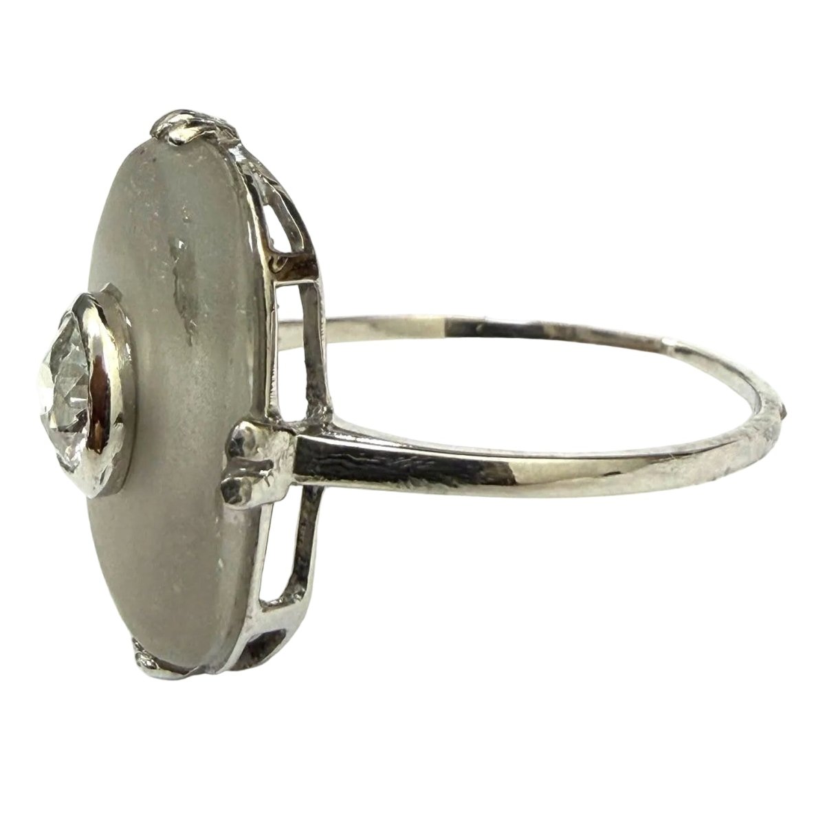 Bague Solitaire en platine et diamant - Castafiore
