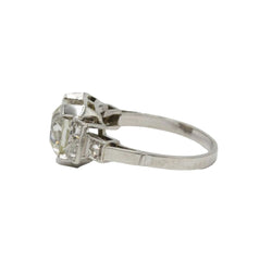 Bague Solitaire en platine et diamants - Castafiore