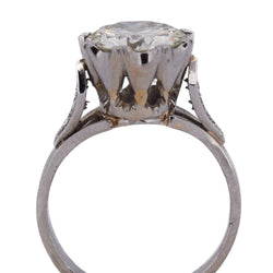 Bague Solitaire en platine et diamants - Castafiore