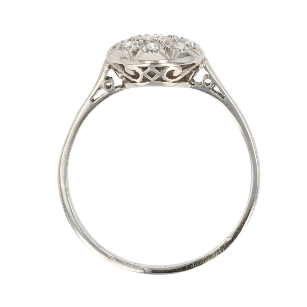 Bague Solitaire en platine et diamants - Castafiore
