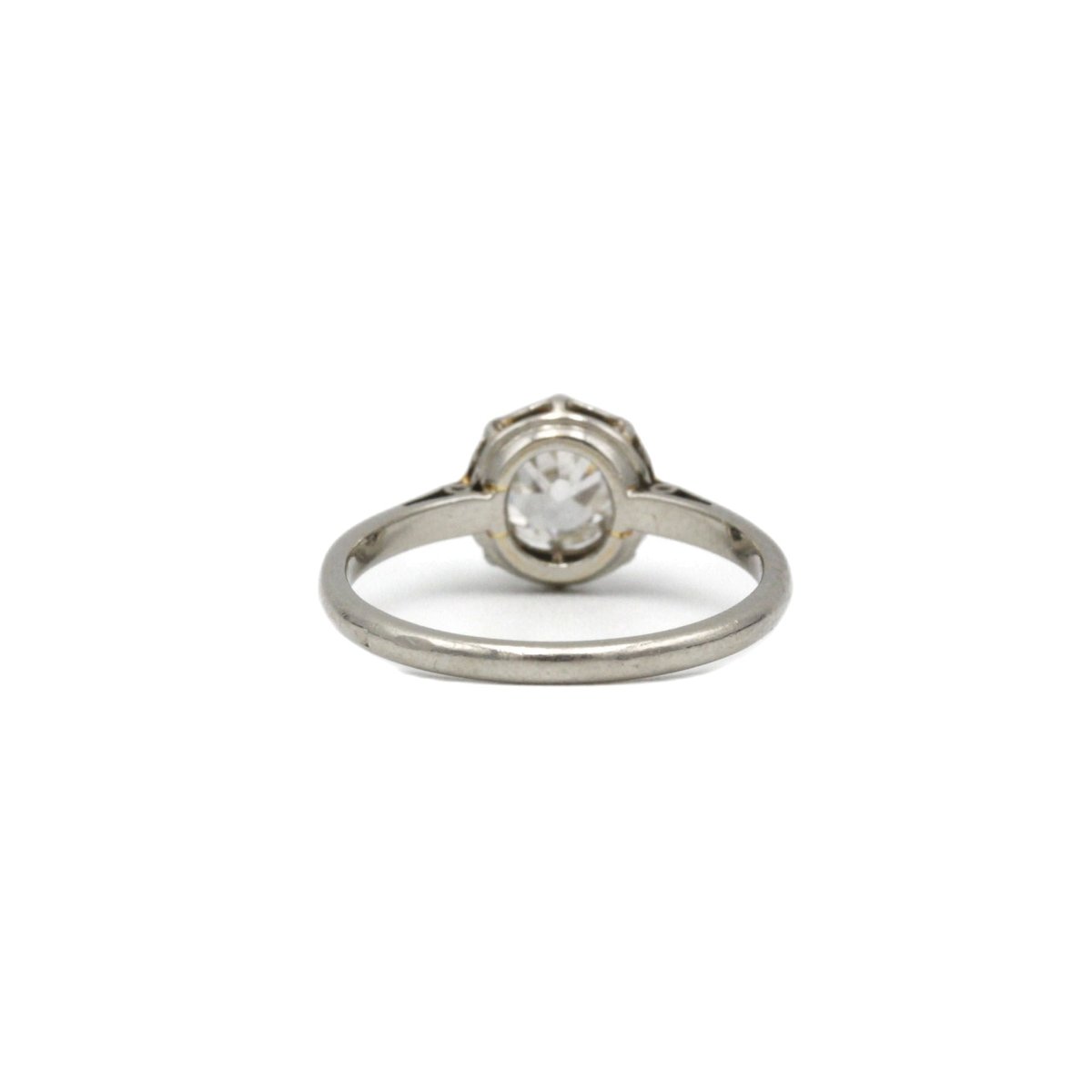 Bague Solitaire en platine et diamants - Castafiore