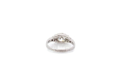 Bague Solitaire en platine et diamants - Castafiore