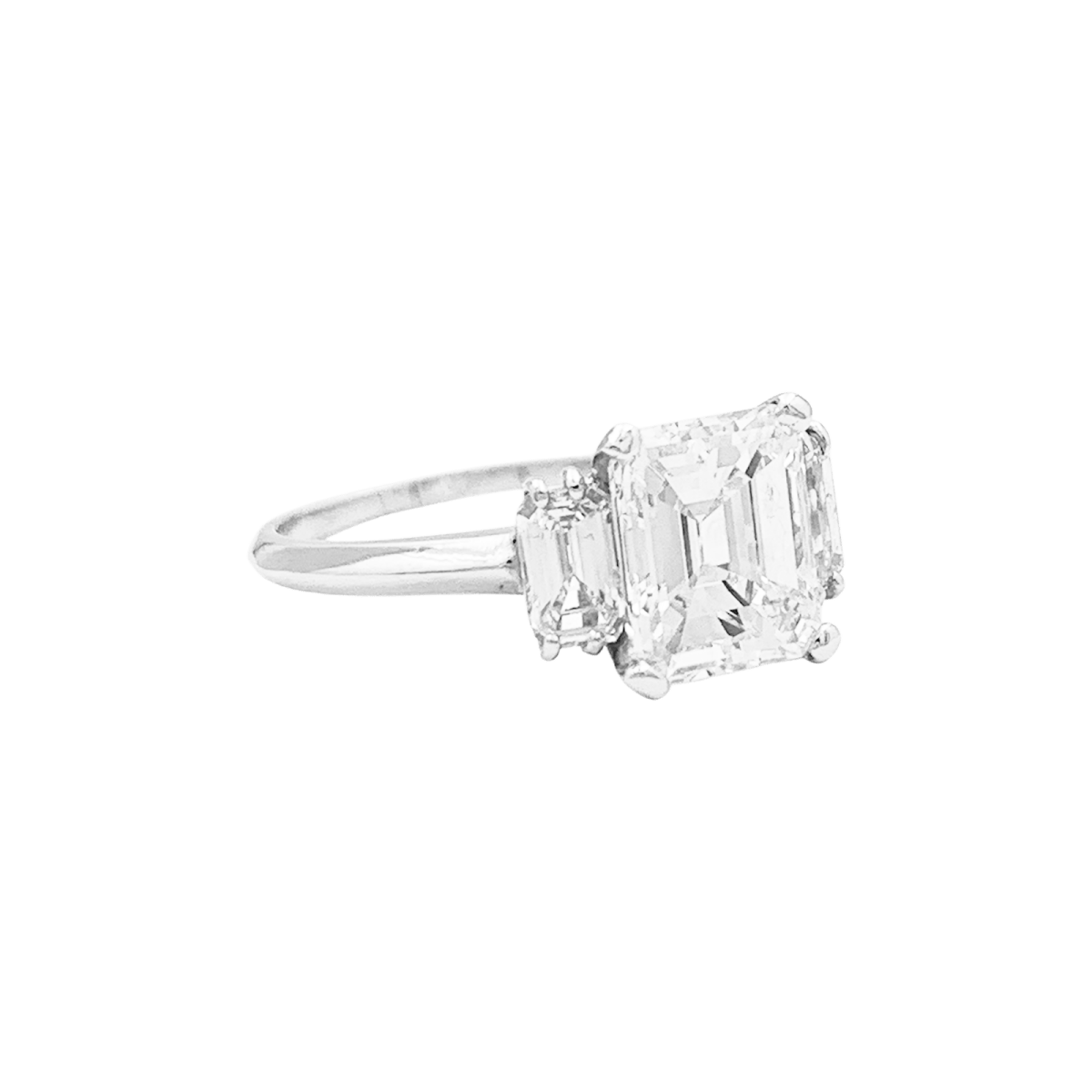 Bague Solitaire en platine et diamants - Castafiore