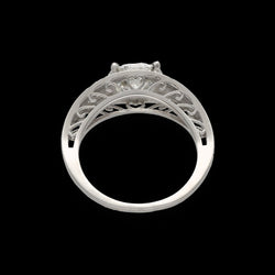 Bague Solitaire en platine et diamants - Castafiore