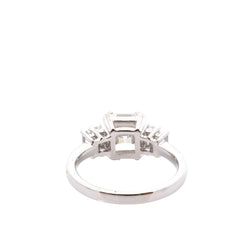 Bague Solitaire en platine et diamants - Castafiore