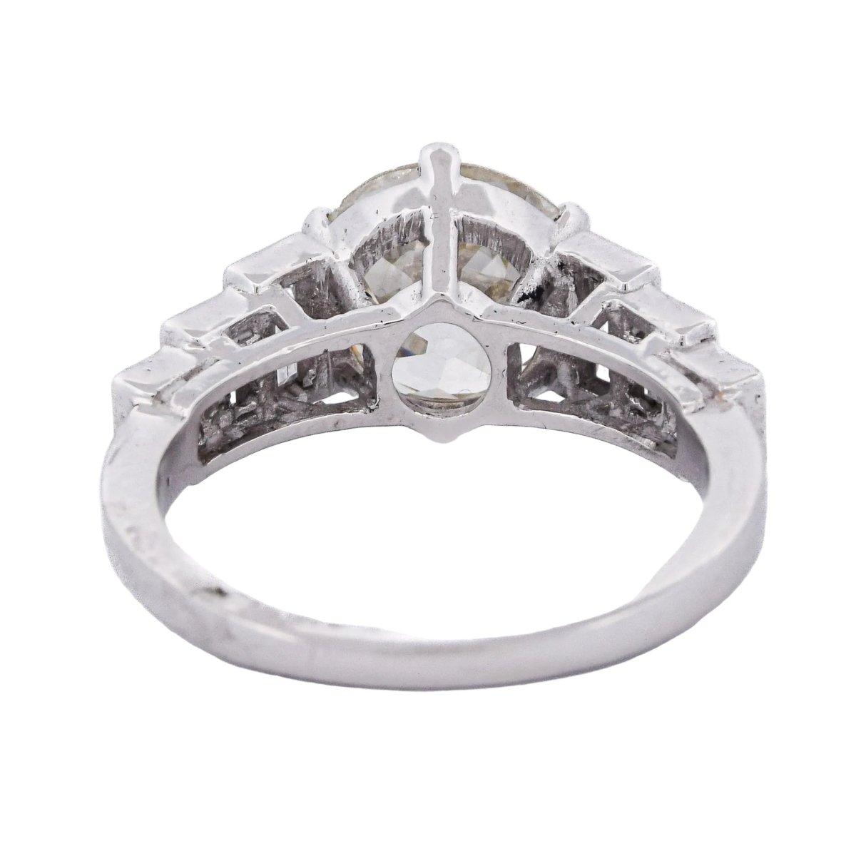 Bague Solitaire en platine et diamants - Castafiore