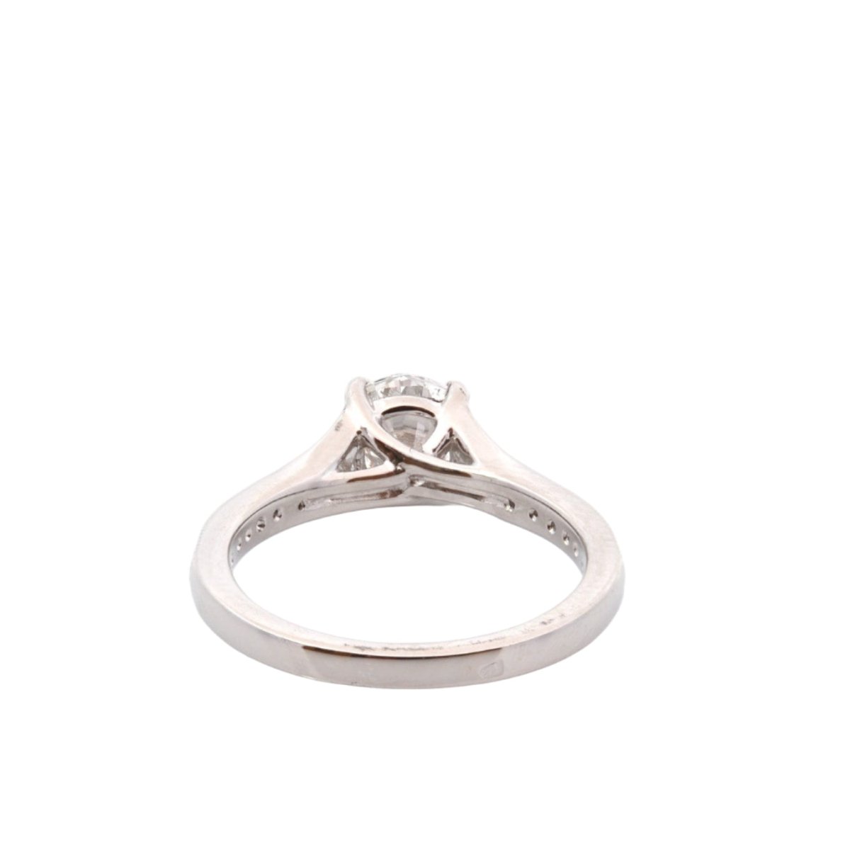Bague Solitaire en platine et diamants - Castafiore