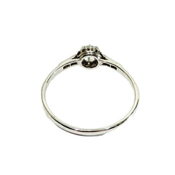 Bague Solitaire en platine et diamants - Castafiore