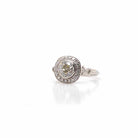 Bague Solitaire en platine et diamants - Castafiore