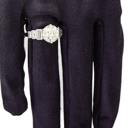 Bague Solitaire en platine et diamants - Castafiore