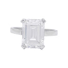 Bague Solitaire en platine, or blanc et diamant - Castafiore