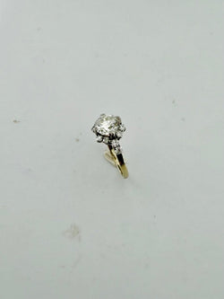 Bague Solitaire en platine, or blanc et diamants - Castafiore