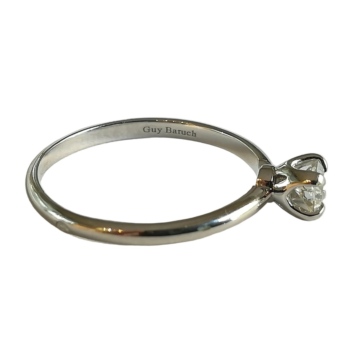 Bague Solitaire GUY BARUCH en or blanc et diamant - Castafiore