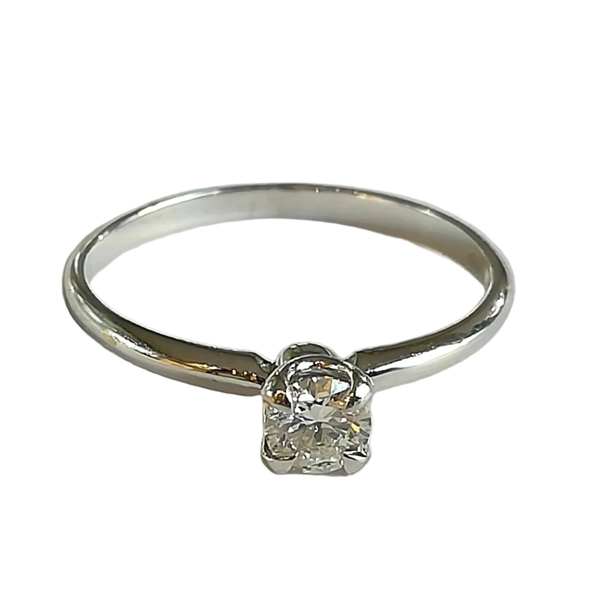 Bague Solitaire GUY BARUCH en or blanc et diamant - Castafiore