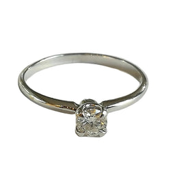 Bague Solitaire GUY BARUCH en or blanc et diamant - Castafiore