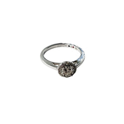 Bague Solitaire JULIETTE en or blanc et diamants - Castafiore