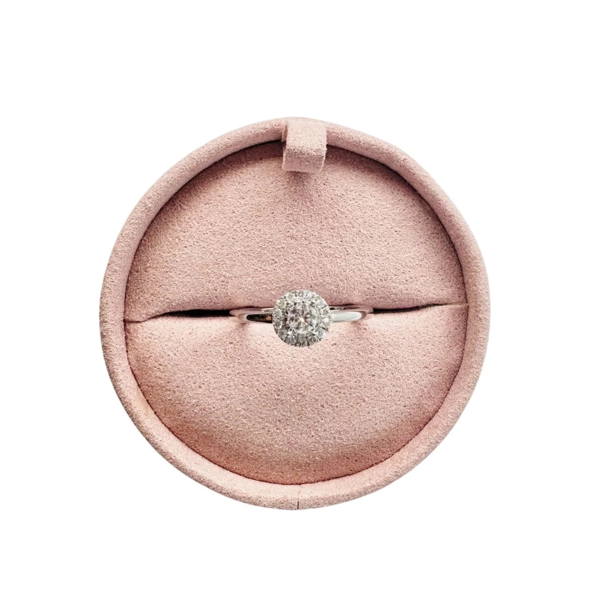 Bague Solitaire JULIETTE en or blanc et diamants - Castafiore