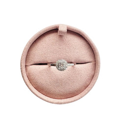 Bague Solitaire JULIETTE en or blanc et diamants - Castafiore