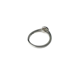 Bague Solitaire JULIETTE en or blanc et diamants - Castafiore
