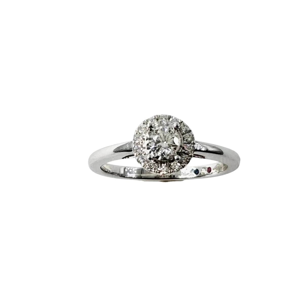 Bague Solitaire JULIETTE en or blanc et diamants - Castafiore
