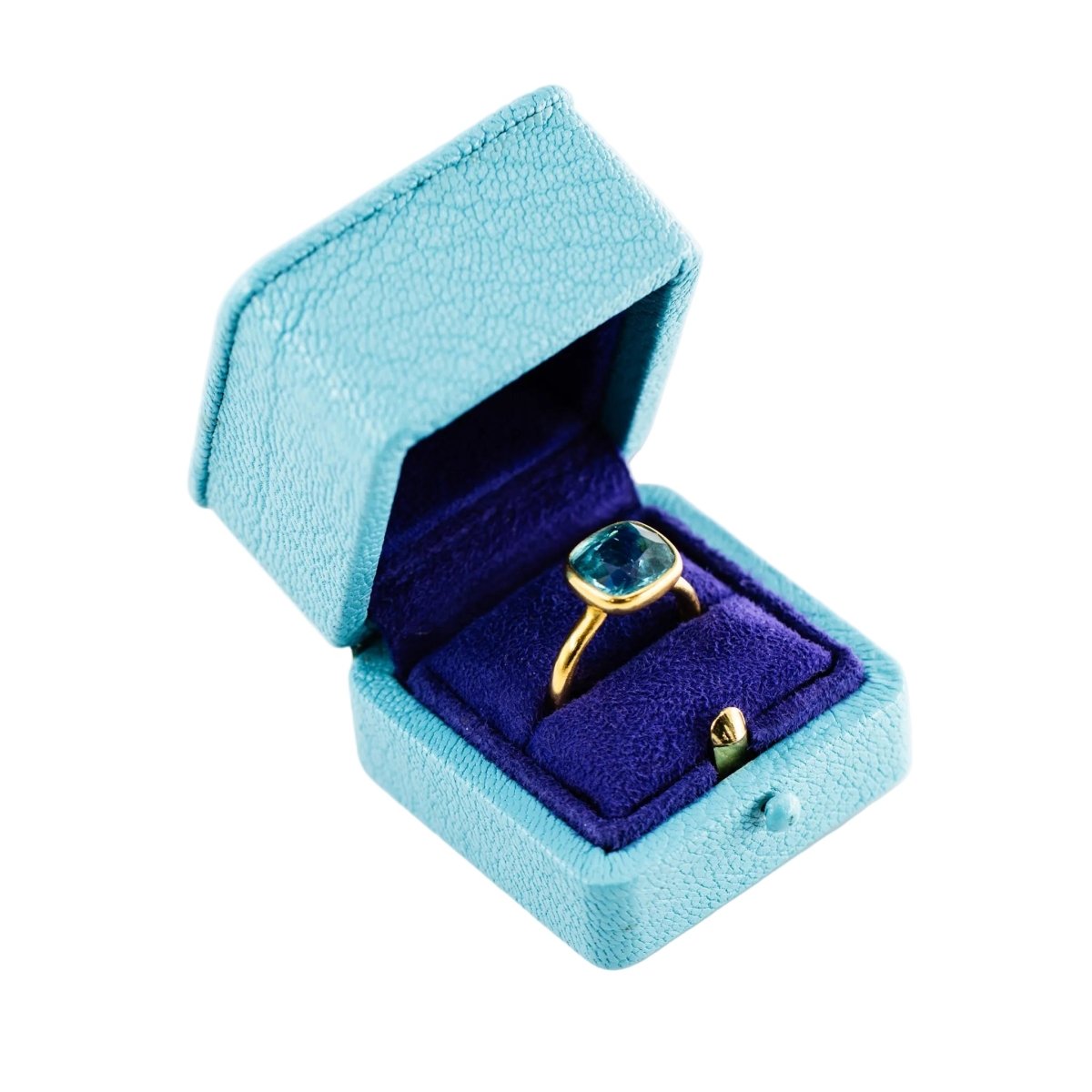 Bague Solitaire MARIE-HÉLÈNE DE TAILLAC en or jaune et tourmaline - Castafiore