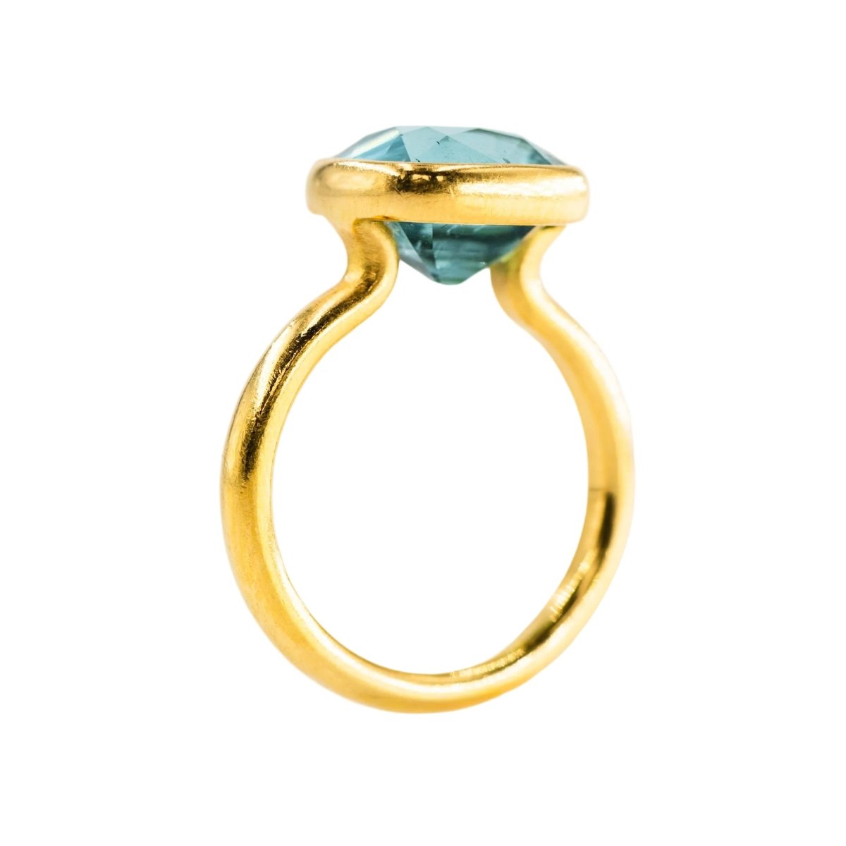 Bague Solitaire MARIE-HÉLÈNE DE TAILLAC en or jaune et tourmaline - Castafiore