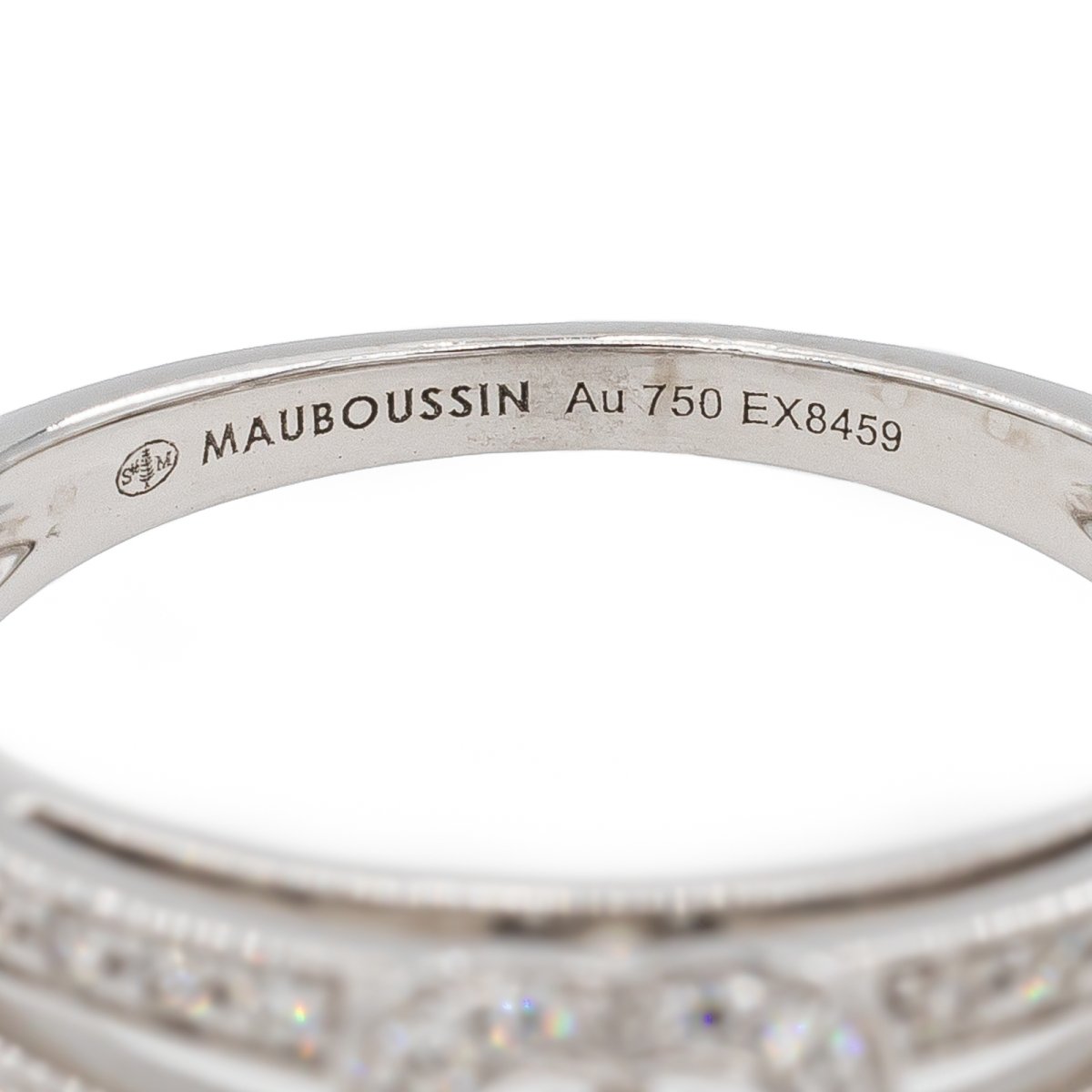 Bague Solitaire MAUBOUSSIN "Chance of Love" en Or blanc et Diamant - Castafiore