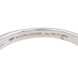 Bague Solitaire MAUBOUSSIN "Chance of Love" en or blanc, saphir et diamants - Castafiore