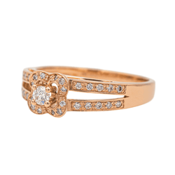 Bague Solitaire MAUBOUSSIN "Chance of Love N°1" en or rose et diamants - Castafiore