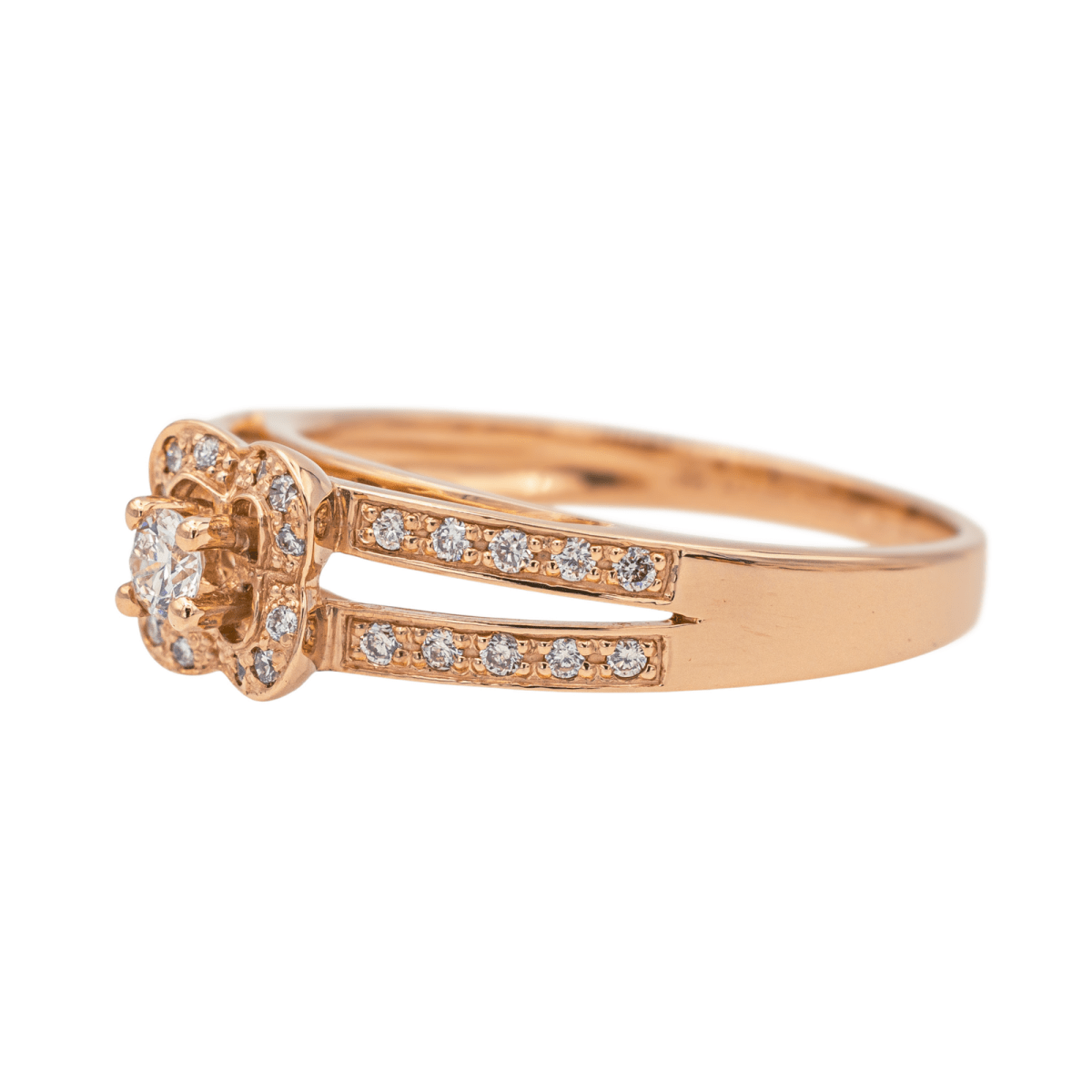 Bague Solitaire MAUBOUSSIN "Chance of Love N°1" en or rose et diamants - Castafiore