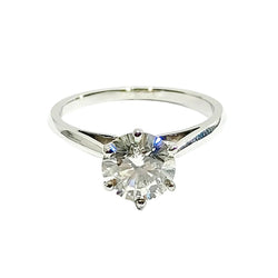 Bague Solitaire MAUBOUSSIN en platine et diamant - Castafiore