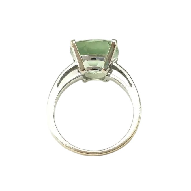 Bague Solitaire MAUBOUSSIN "Petit visage d'amour" en or blanc, améthyste et diamants - Castafiore