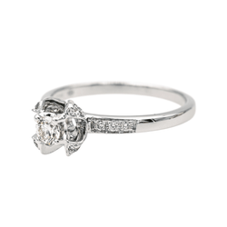 Bague Solitaire MAUBOUSSIN "Sacré Désir N°2" en or blanc et diamants - Castafiore