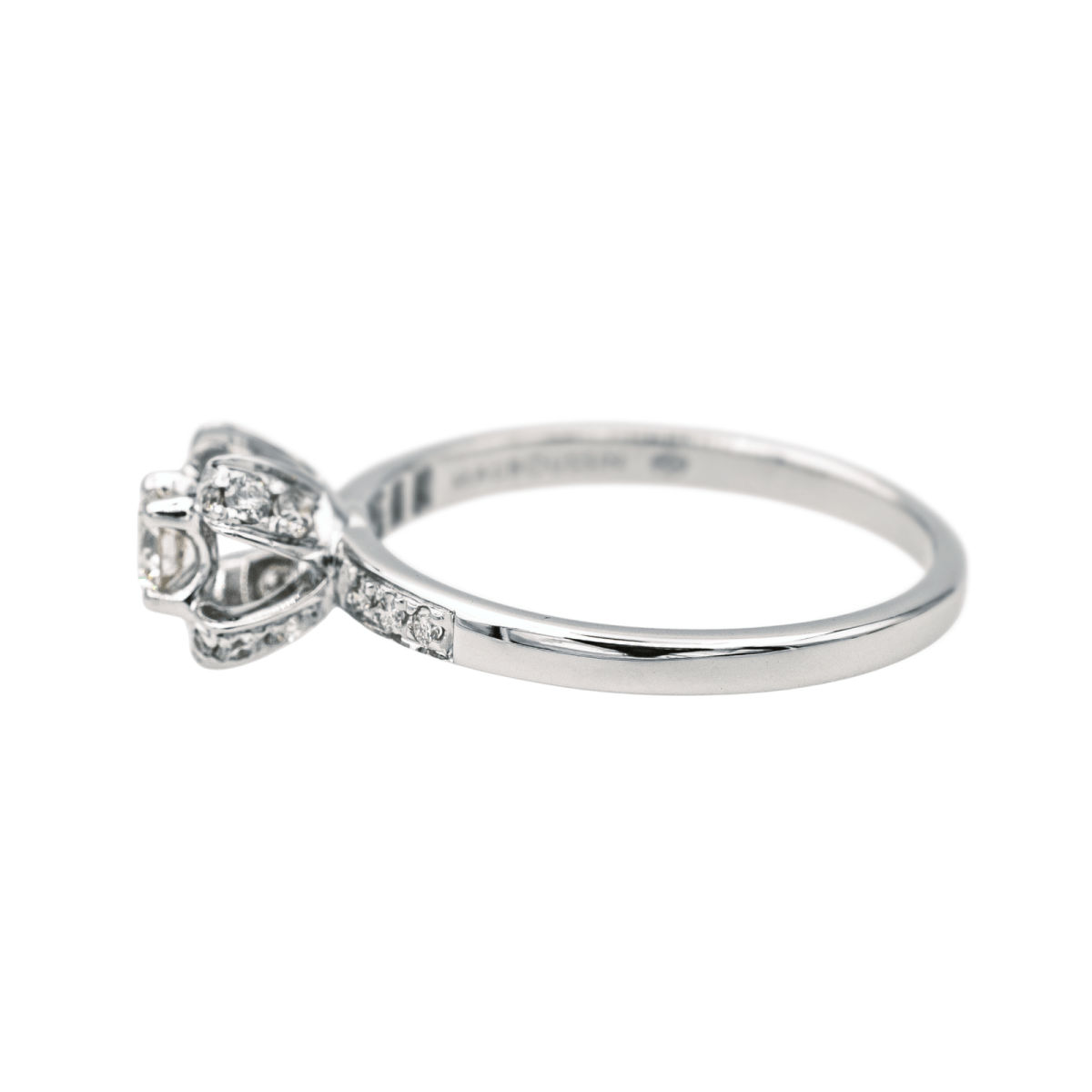 Bague Solitaire MAUBOUSSIN "Sacré Désir N°2" en or blanc et diamants - Castafiore