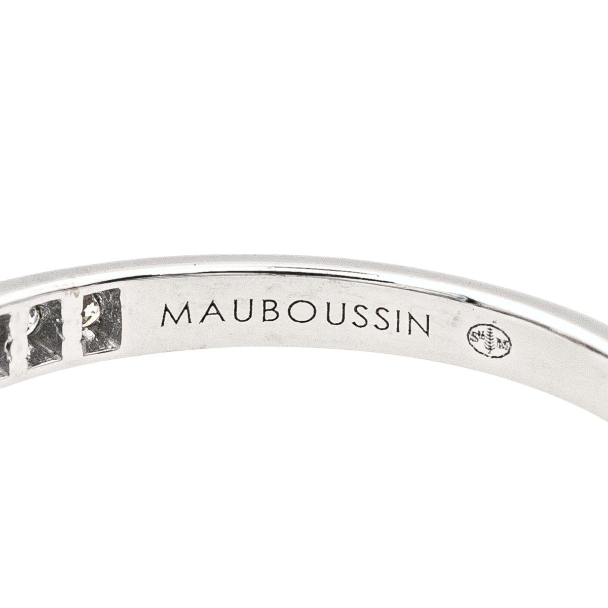 Bague Solitaire MAUBOUSSIN "Sacré Désir N°2" en or blanc et diamants - Castafiore