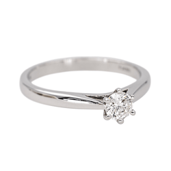 Bague Solitaire MAUBOUSSIN "Six de Toi" en or blanc et diamant - Castafiore